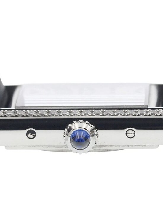 CARTIER tank mast SM W4TA0016 Diamond Bezel Silver Dial Quartz Ladies_942233